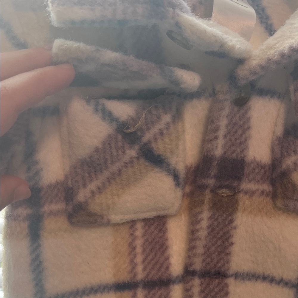 Okie Dokie Plaid Jacket - Brown and Blue - Picture 2 of 4